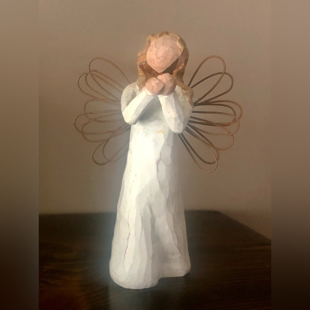 Willow Tree “Thinking of You “ White Angel Figurine ~ Demdaco ~